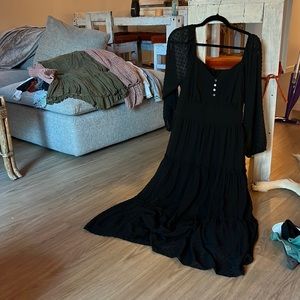 Beautiful Jcrew Black Midi Dress
